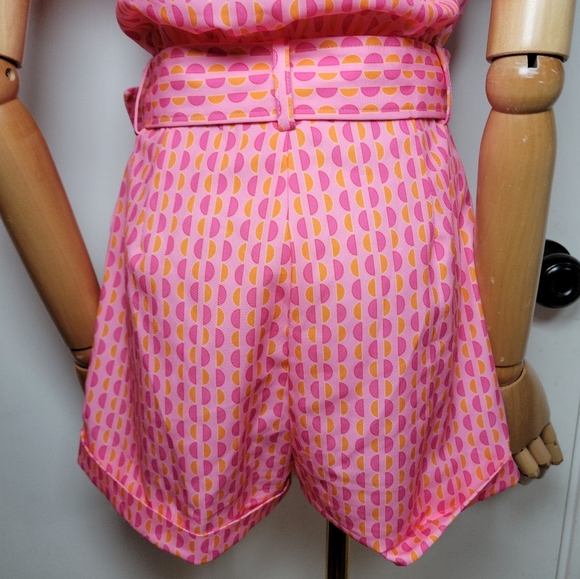 Hello Molly Sunny Babe Pink Retro Beach Romper Size 2 - Picture 10 of 13